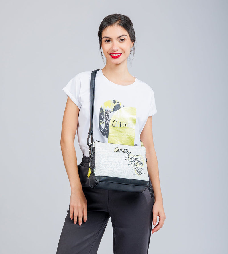 Anekke Printed crossbody bag with 3 compartments Memories Superdescuento