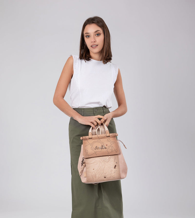 Anekke Studio nude backpack with flap En línea