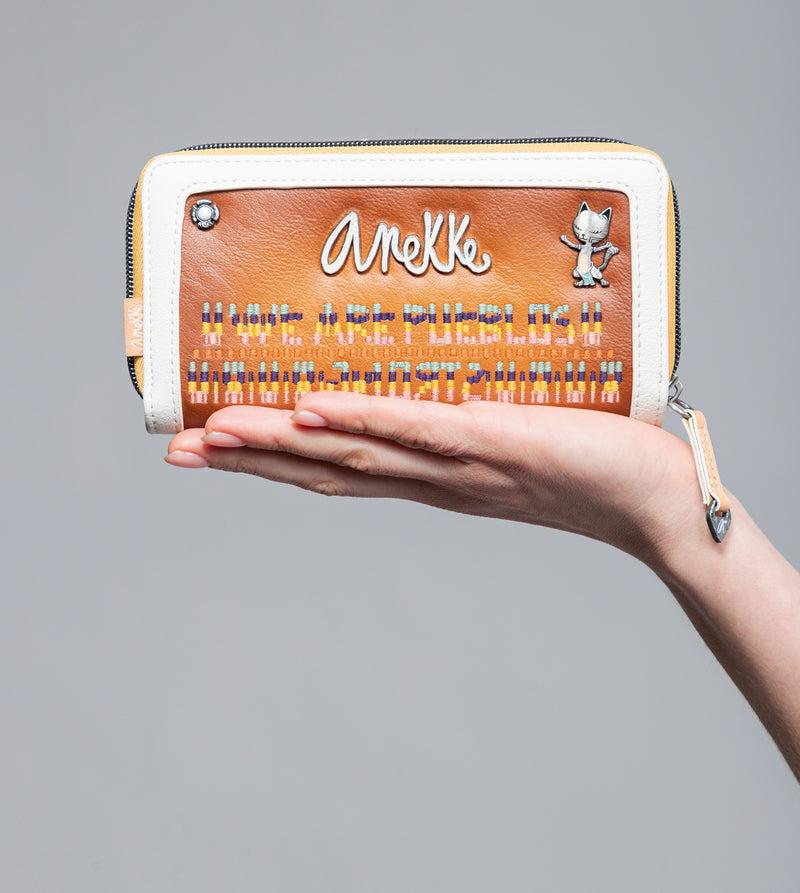 Anekke Magic Souls RFID brown wallet En oferta