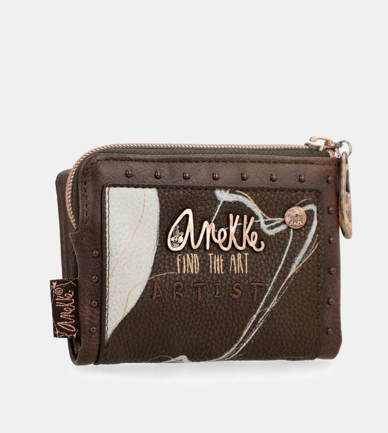 Anekke Nature Shodō Small Brown RFID Wallet Rebajas top