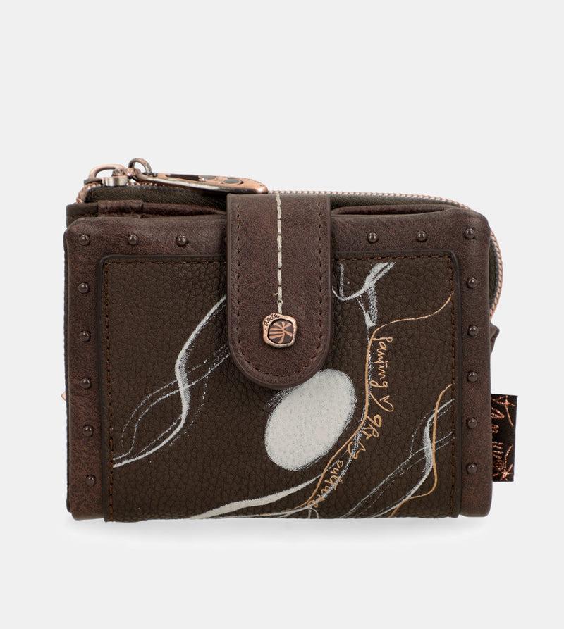 Anekke Nature Shodō Small Brown RFID Wallet Rebajas top