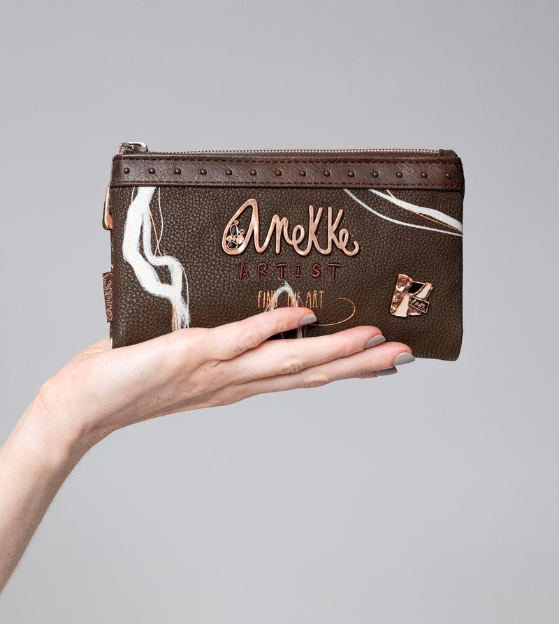 Anekke Nature Shodō Brown RFID Flexi Wallet brown