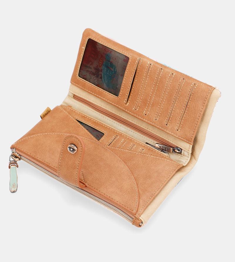 Anekke Mediterranean Large flexible fabric wallet Solo queda un día