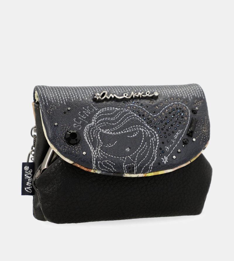 Anekke Studio navy blue coin purse with flap