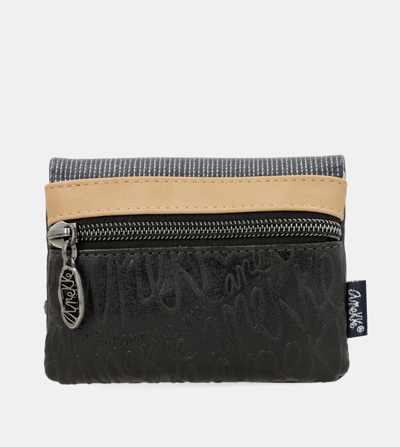 Anekke Studio navy blue coin purse with flap Grandes descuentos