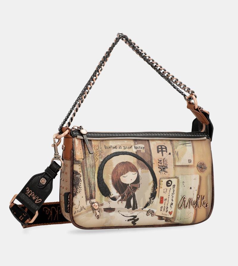 Anekke Shōen metal handle baguette bag