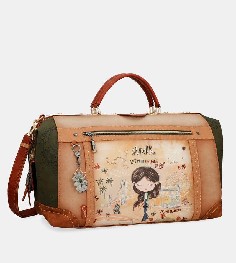 Anekke Peace & Love camel travel bag En oferta