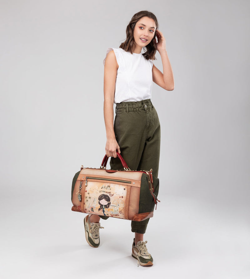 Anekke Peace & Love camel travel bag En oferta