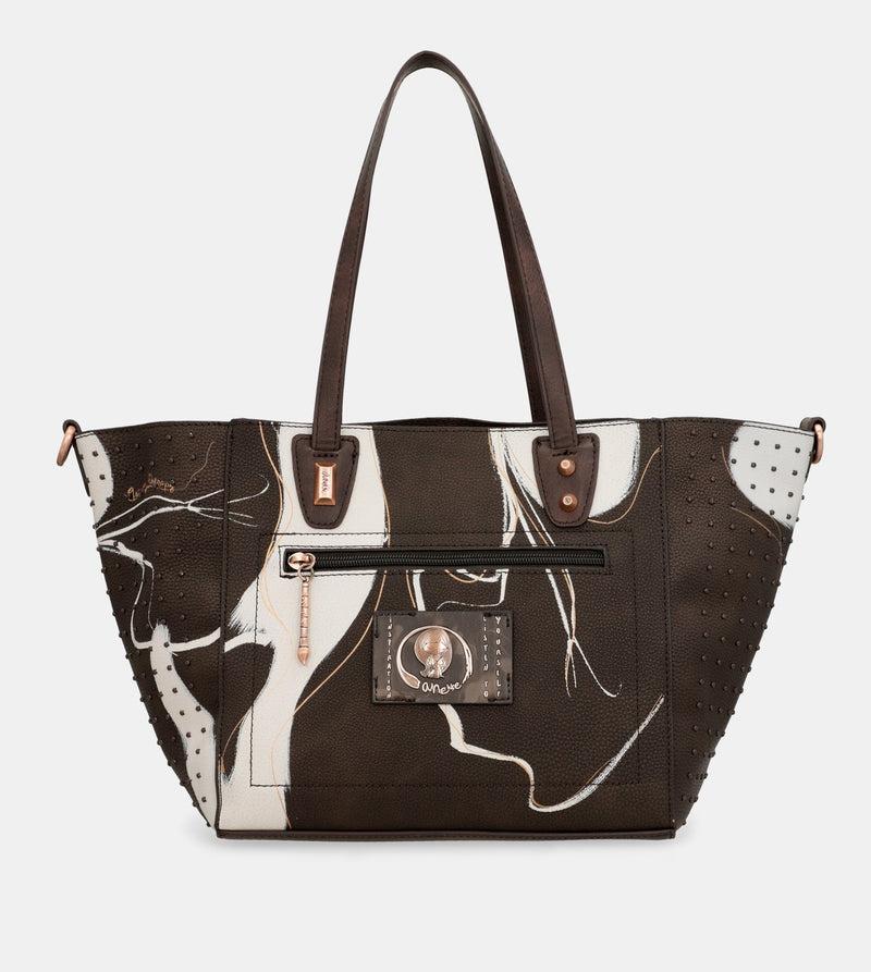 Anekke Large brown shopper Nature Shodō Descuento por venta flash