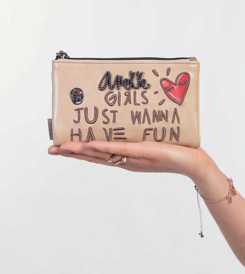 Anekke Energy beige large wallet Rebajas de fin de temporada