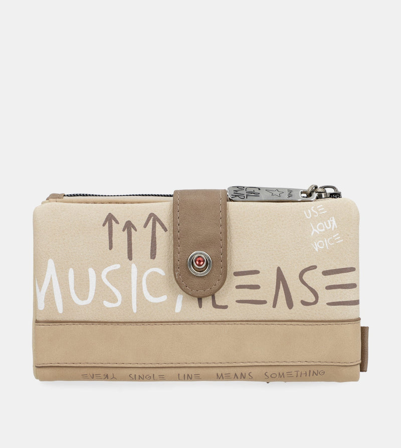 Anekke Energy beige large wallet Rebajas de fin de temporada