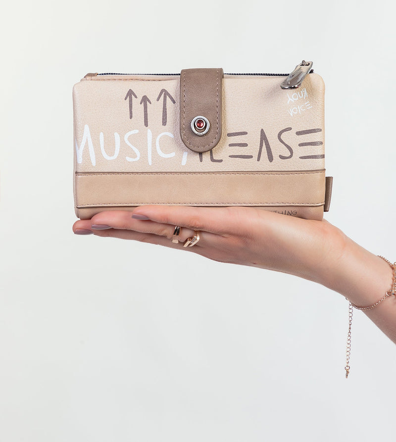Anekke Energy beige large wallet Rebajas de fin de temporada