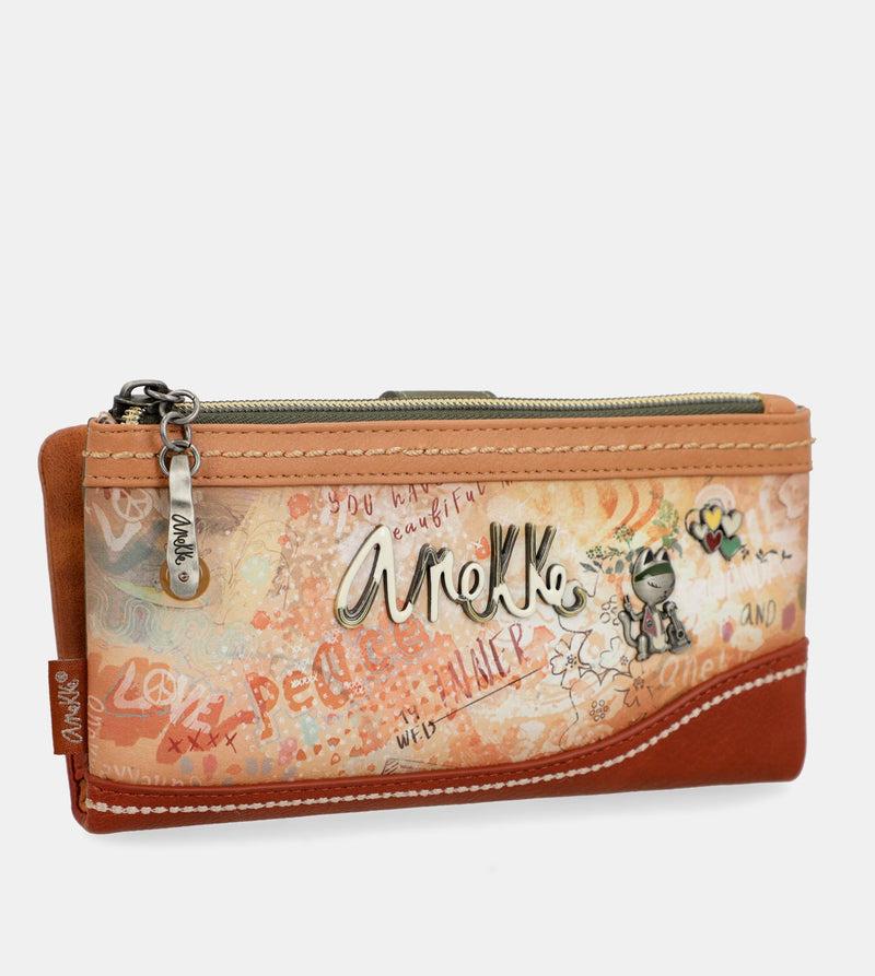 Anekke Flowers flexible large RFID wallet 2025
