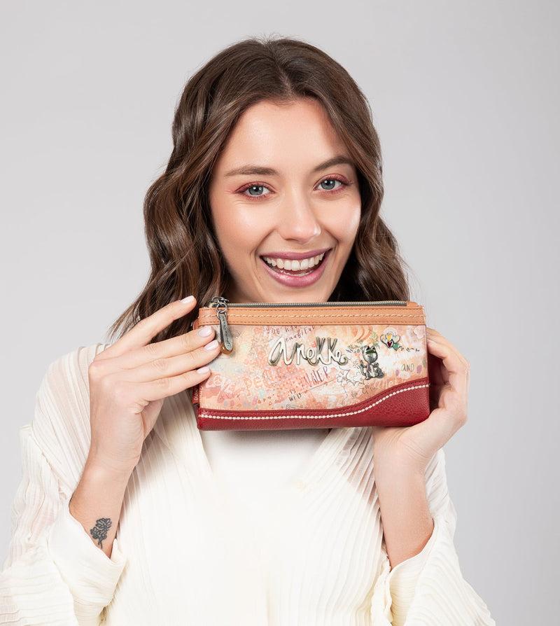 Anekke Flowers flexible large RFID wallet 2025
