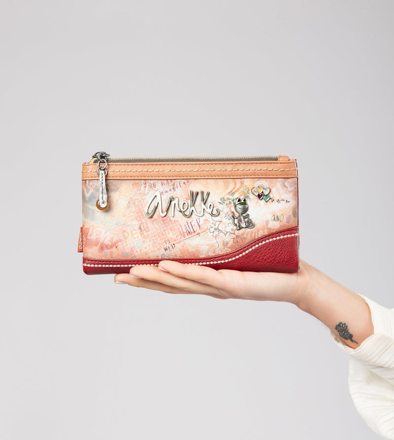Anekke Flowers flexible large RFID wallet 2025