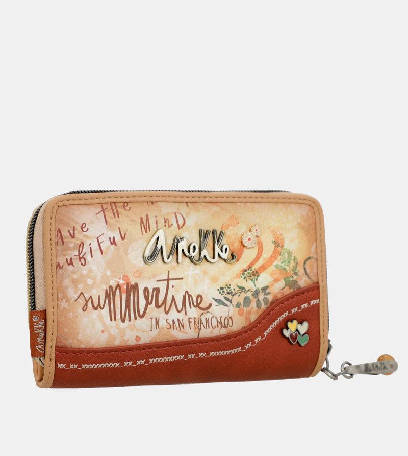 Anekke Flowers medium RFID wallet Envío gratis