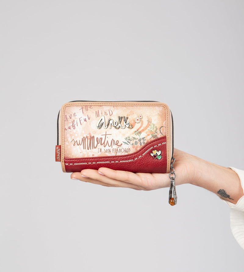 Anekke Flowers medium RFID wallet Envío gratis