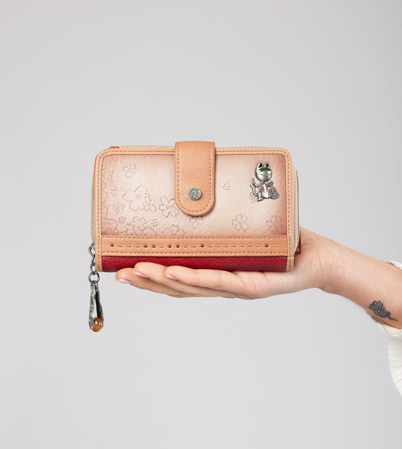 Anekke Flowers medium RFID wallet Envío gratis