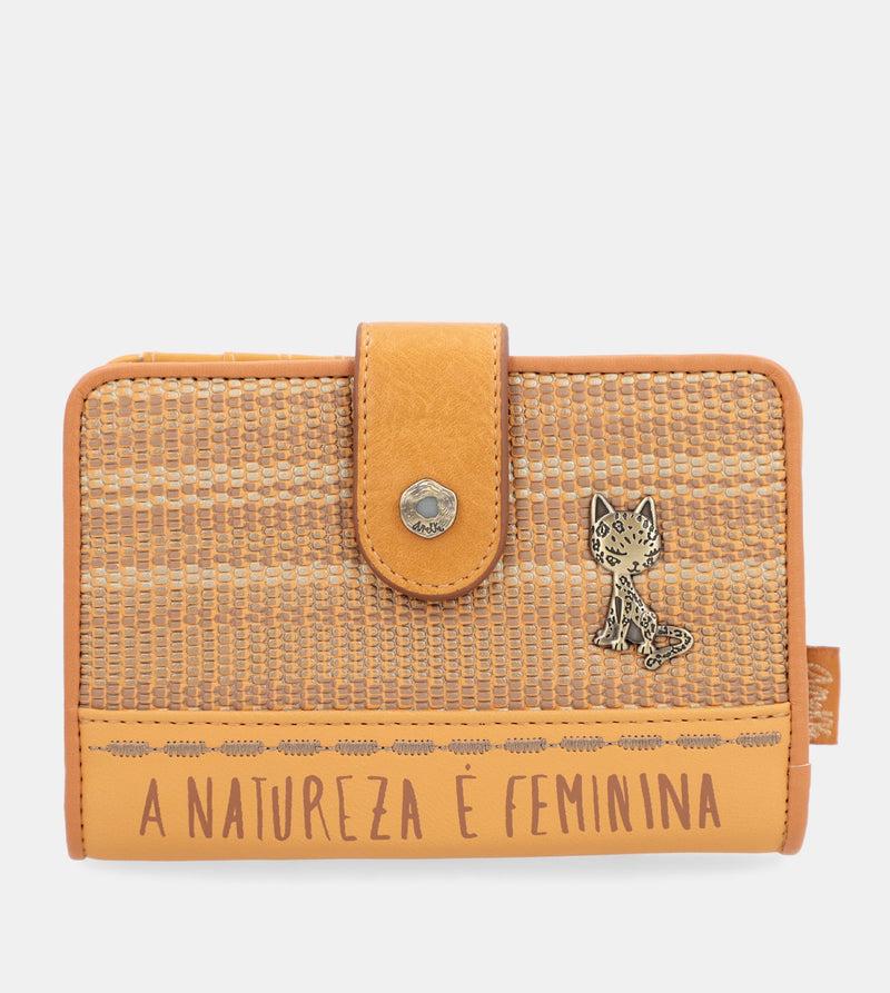 Anekke Nature Pachamama medium RFID wallet ochre ocher Promoción por tiempo limitado