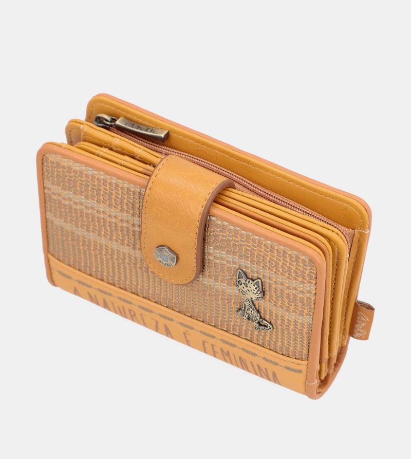 Anekke Nature Pachamama medium RFID wallet ochre ocher Promoción por tiempo limitado