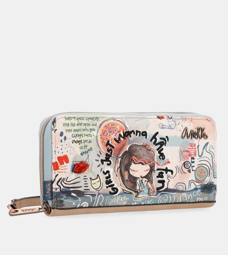 Anekke Fun & Music zippered wallet Superdescuento