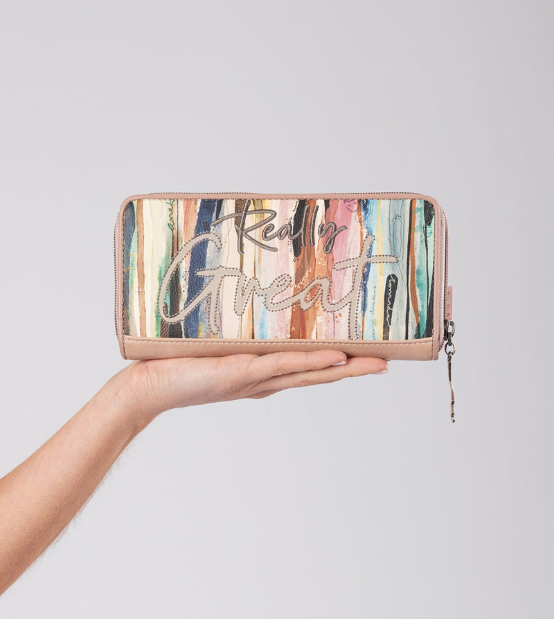 Anekke Studio nude extra-large RFID wallet Grandes descuentos