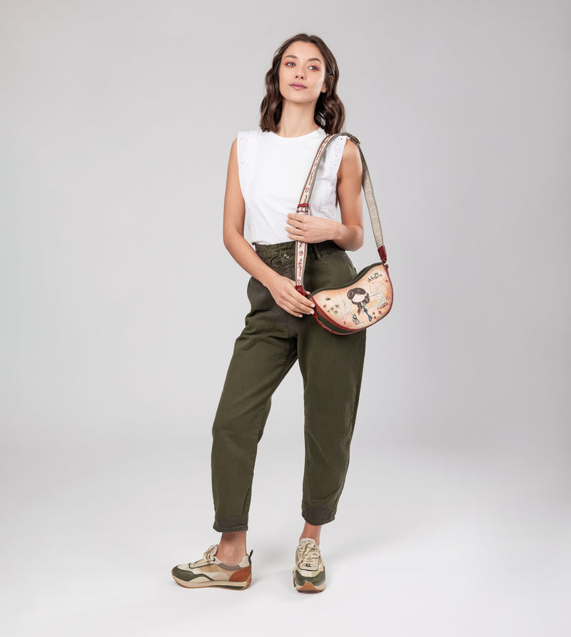 Anekke Peace & Love camel oval bag Ofertas especiales