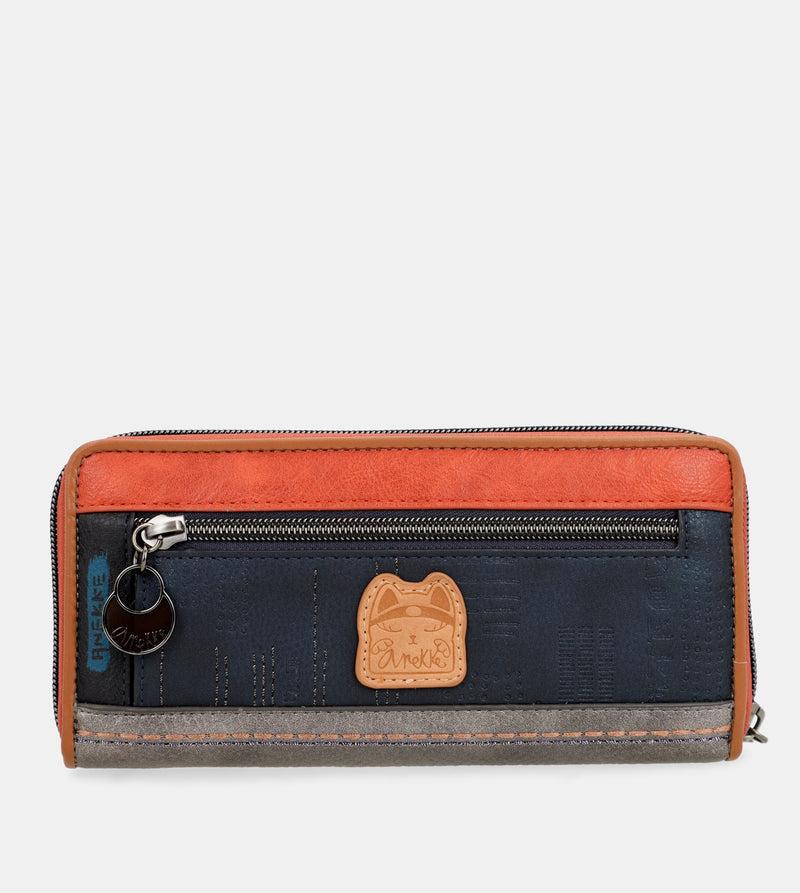 Anekke Contemporary Large Embossed RFID Wallet Devoluciones gratuitas