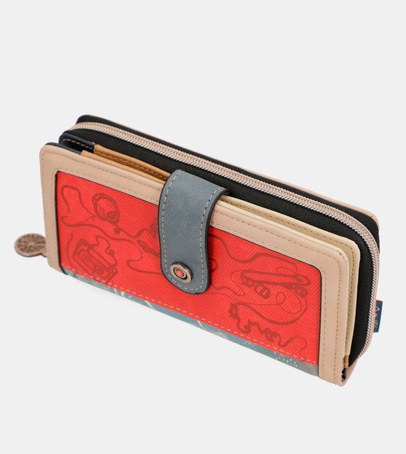 Anekke Fun & Music large printed wallet En línea
