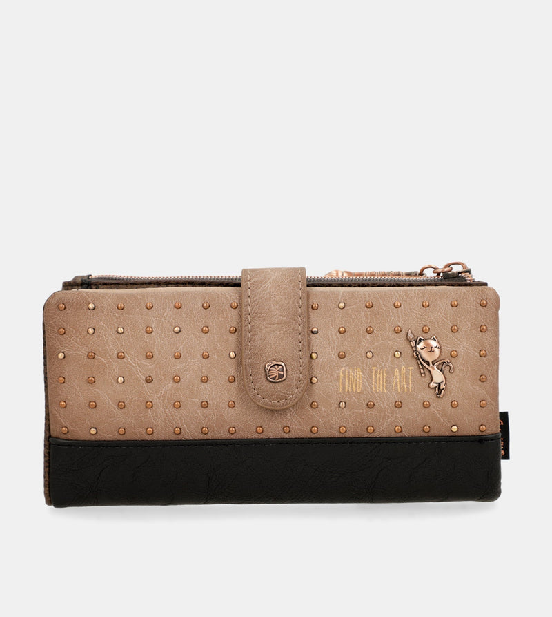 Anekke Shōen Shōen Large Black Flexible RFID Wallet Venta caliente