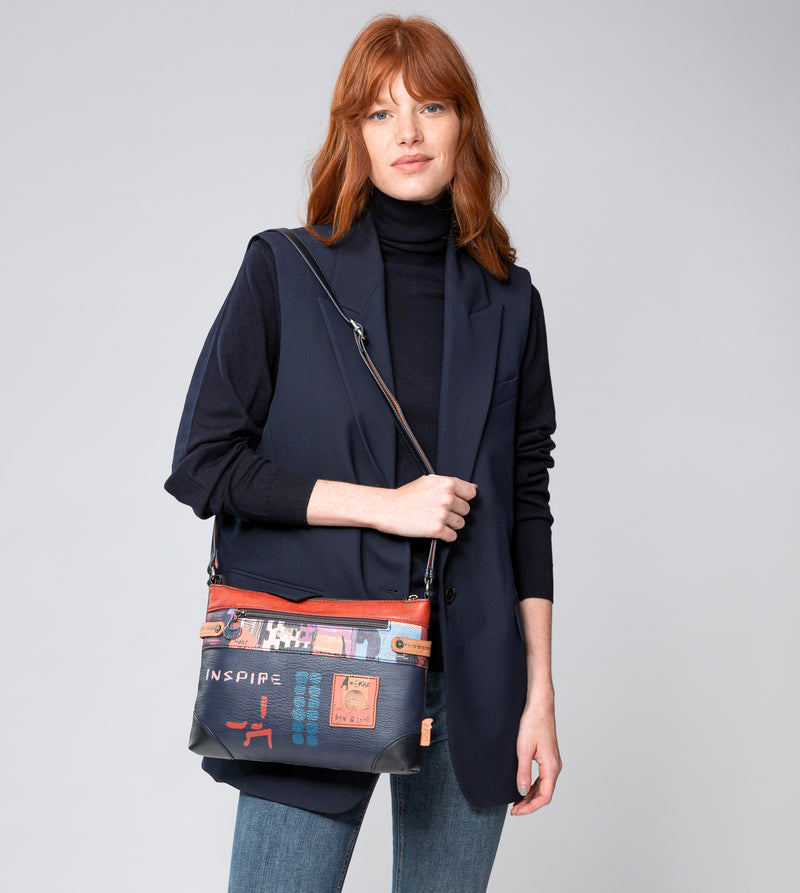 Anekke Contemporary large printed shoulder bag Mejor oferta