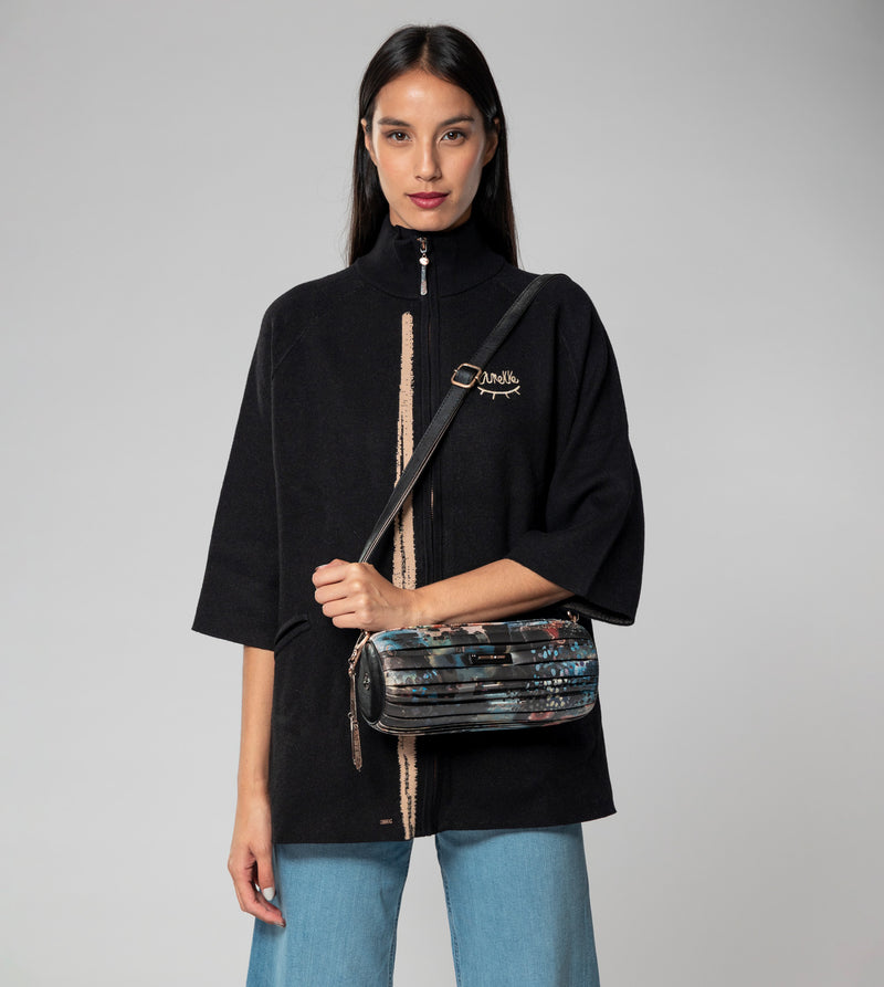 Anekke Shōen Palette pleated cylindrical bag Oferta especial