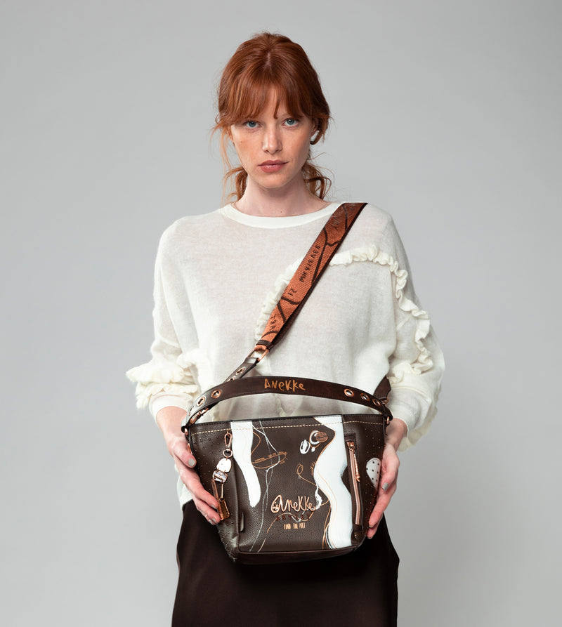 Anekke Nature Shodō medium brown handbag COMPRAR AHORA