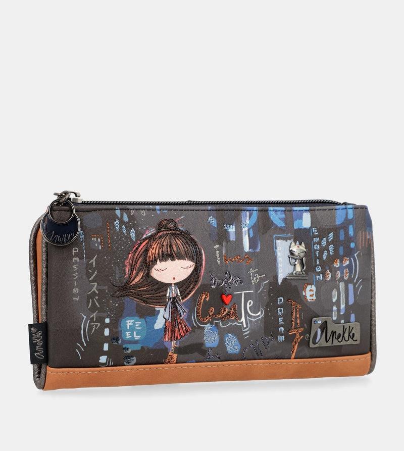 Anekke Contemporary Large Flexible RFID Wallet Tienda de fábrica