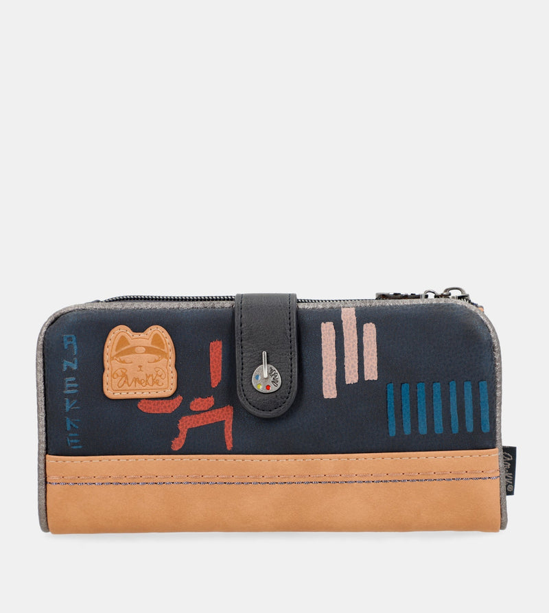 Anekke Contemporary Large Flexible RFID Wallet Tienda de fábrica