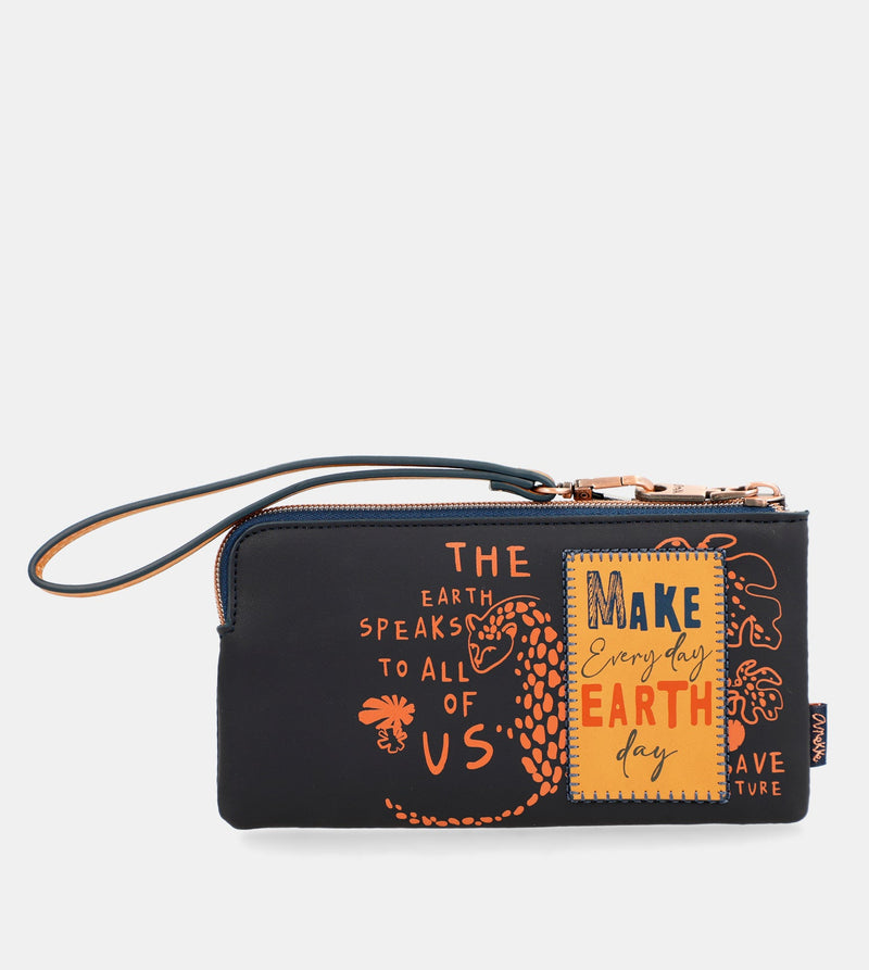 Anekke Navy blue RFID wallet Nature Pachamama Precios de Black Friday