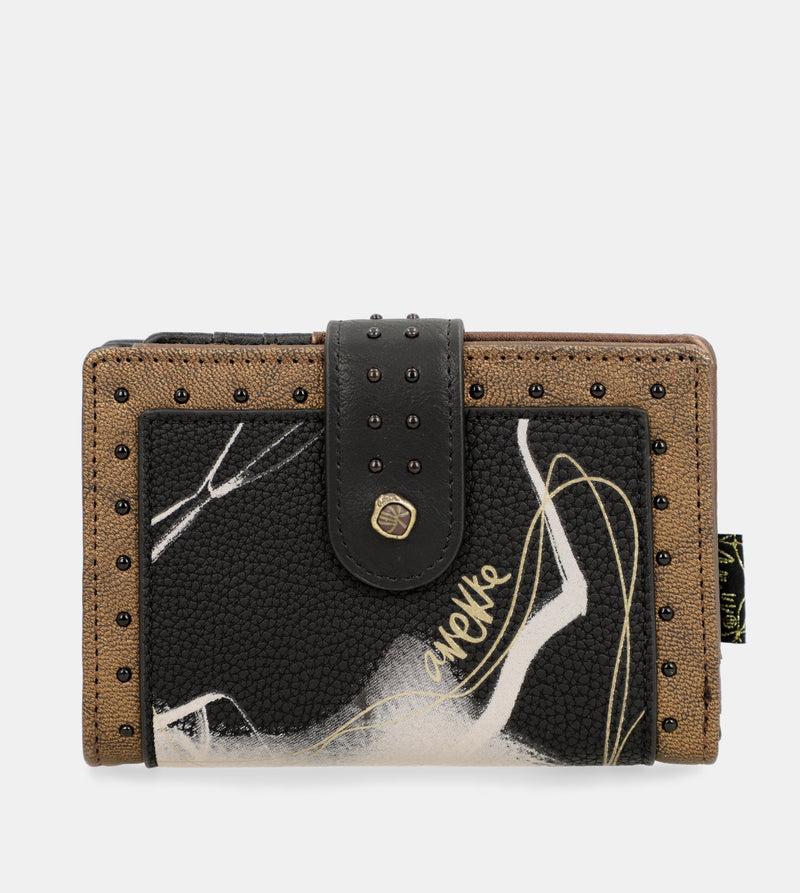 Anekke Nature Shodō black flexible RFID wallet Descuento
