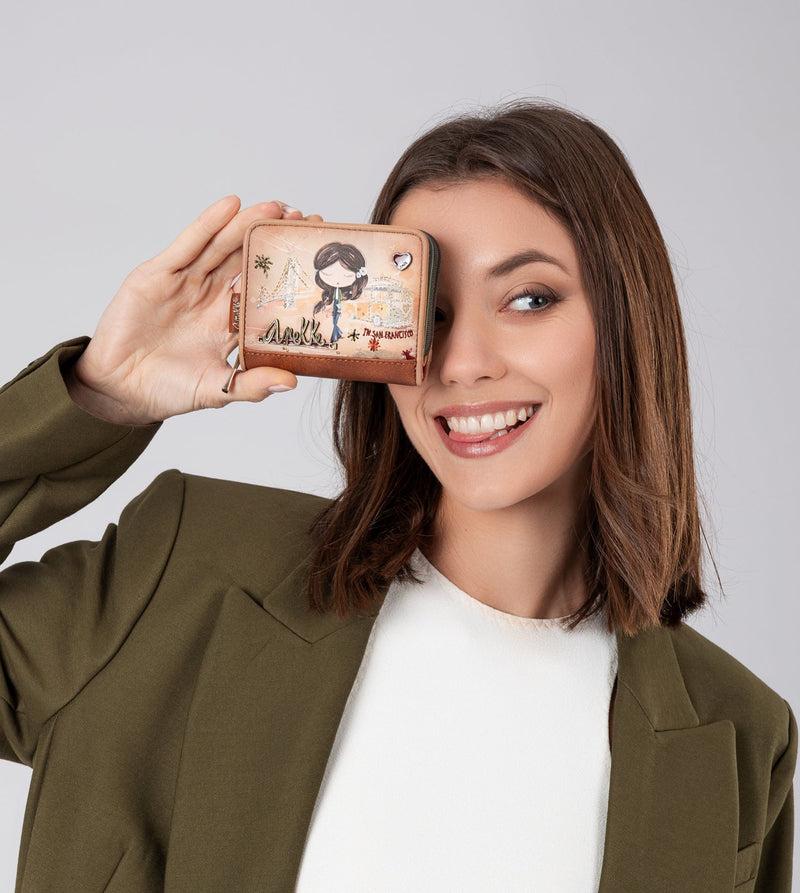 Anekke Peace & Love camel RFID wallet Tienda