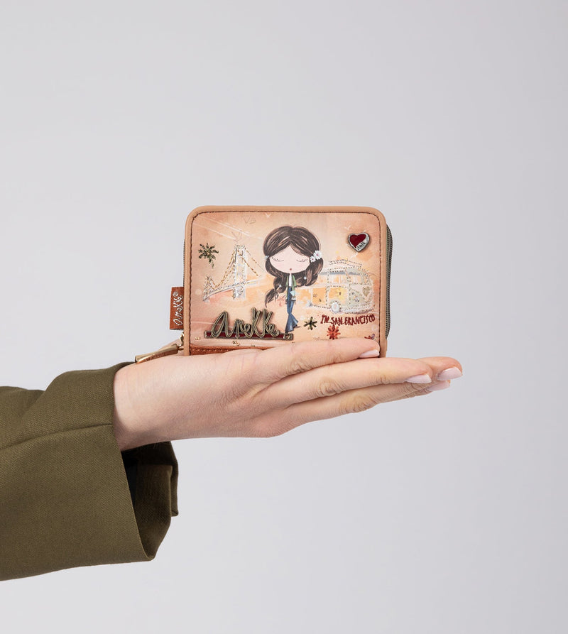 Anekke Peace & Love camel RFID wallet Tienda