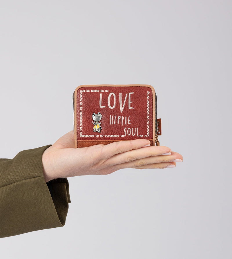 Anekke Peace & Love camel RFID wallet Tienda
