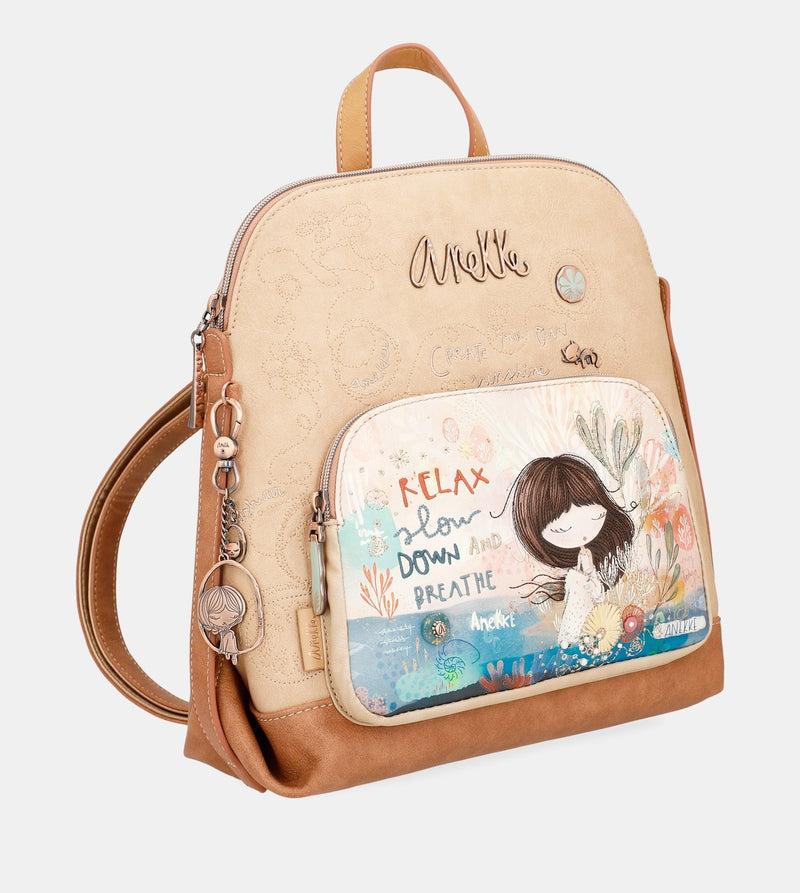 Anekke Mediterranean backpack with front pocket