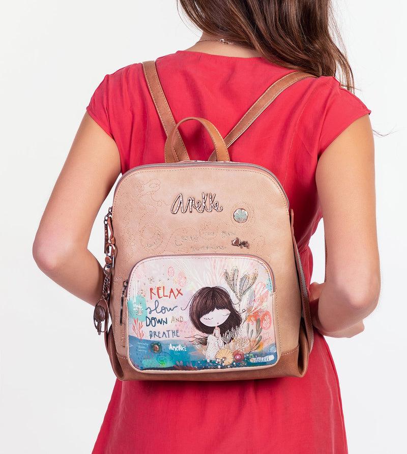 Anekke Mediterranean backpack with front pocket Solo hoy