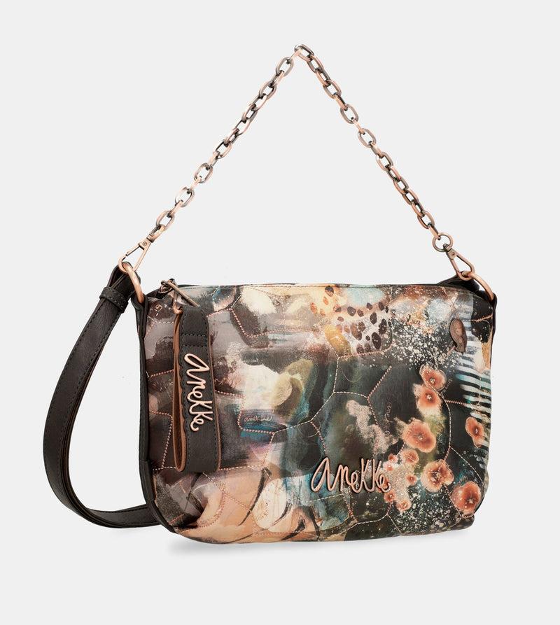 Anekke Shōen Padded shoulder bag with metallic handle COMPRAR AHORA