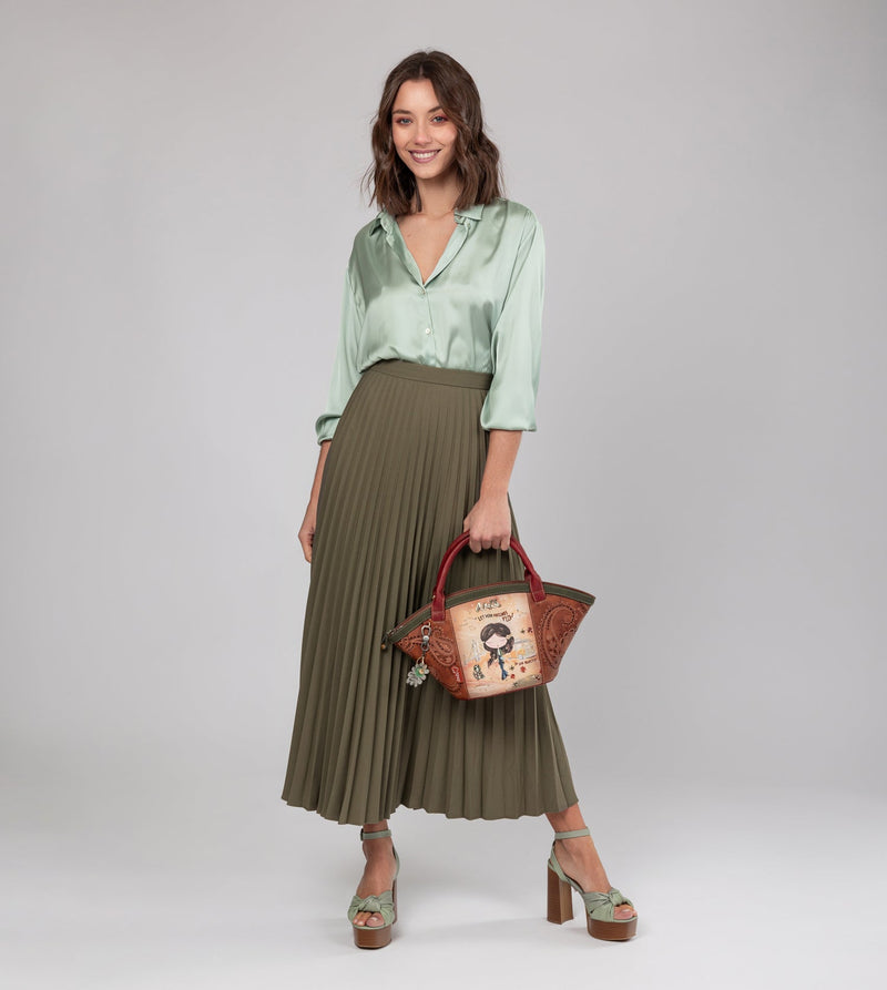 Anekke Peace & Love camel basket bag Grandes descuentos
