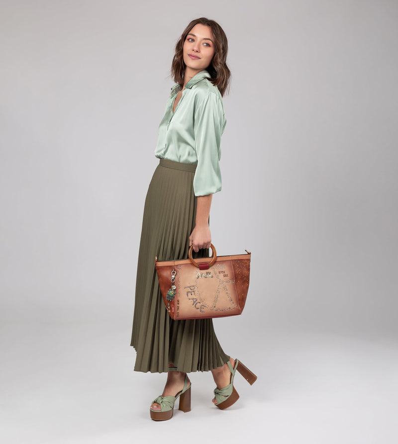 Anekke Flowers round handles crossbody bag Libre de impuestos