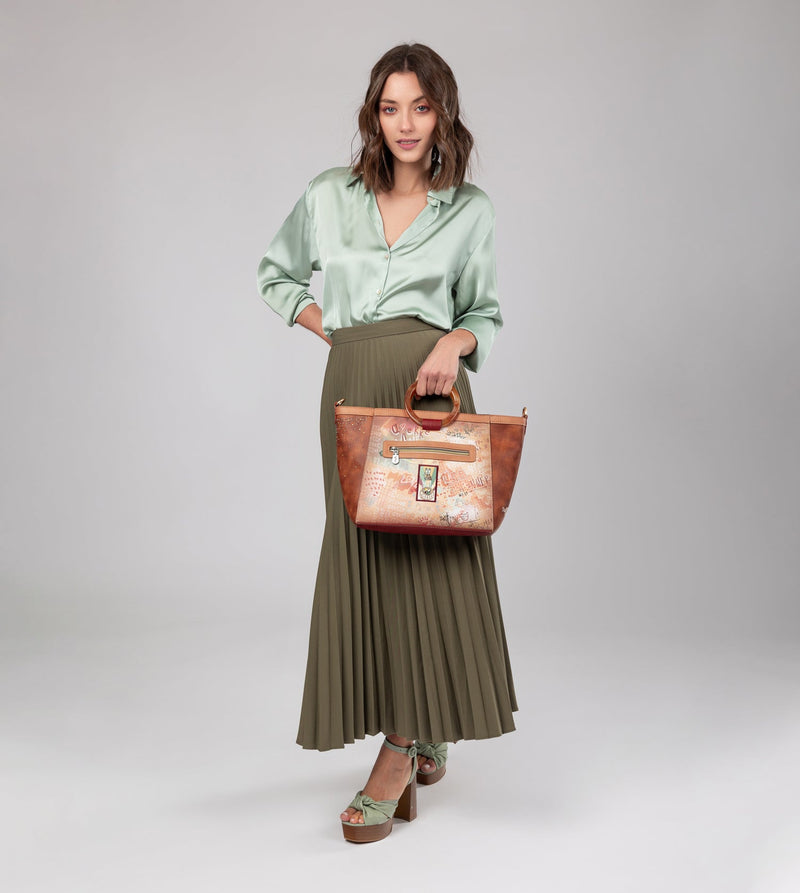 Anekke Flowers round handles crossbody bag Libre de impuestos