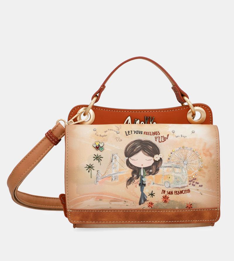 Anekke Peace & Love camel mini bag Descuento por venta flash