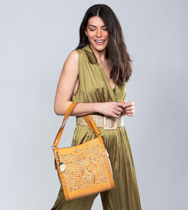 Anekke Nature Pachamama ochre crossbody bag 2025