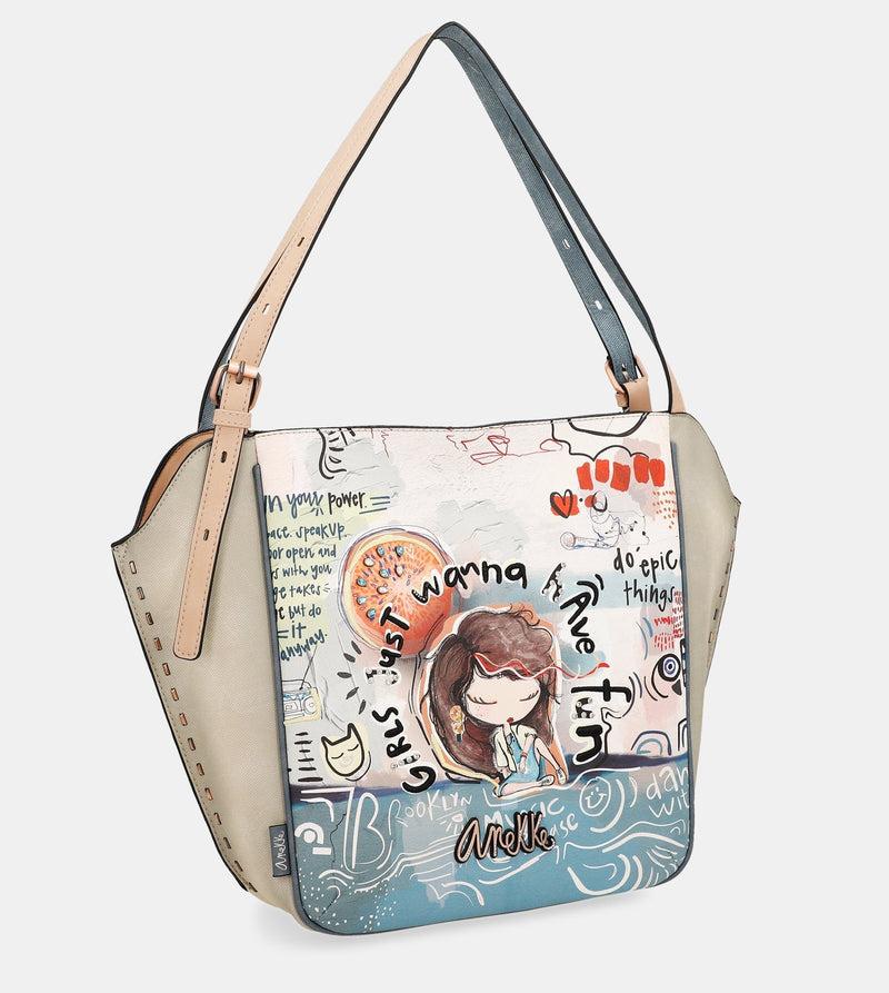 Anekke Fun & Music Oval Shopper bag
