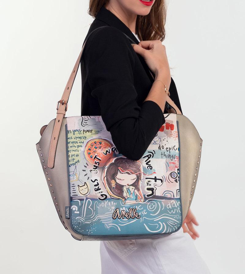 Anekke Fun & Music Oval Shopper bag Mejor oferta